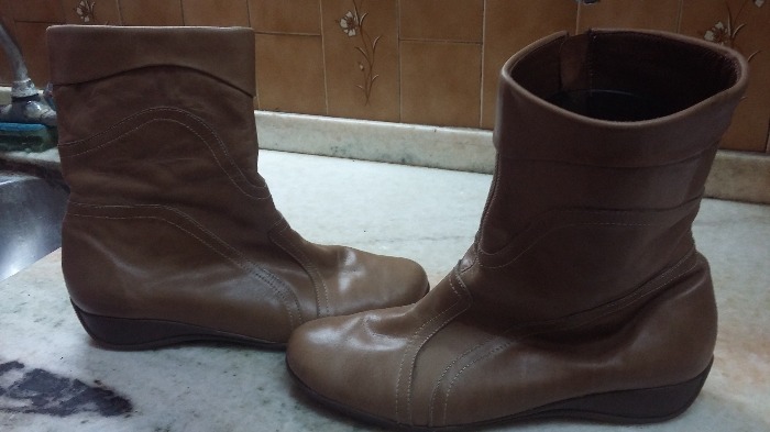 botas c/ cierre (cuero)nº 40 (poco uso)(solo whatsapp)