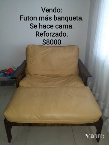 futon más banqueta. 8000$